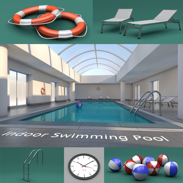 Indoor Swimming Pool - 3DOcean Item for Sale