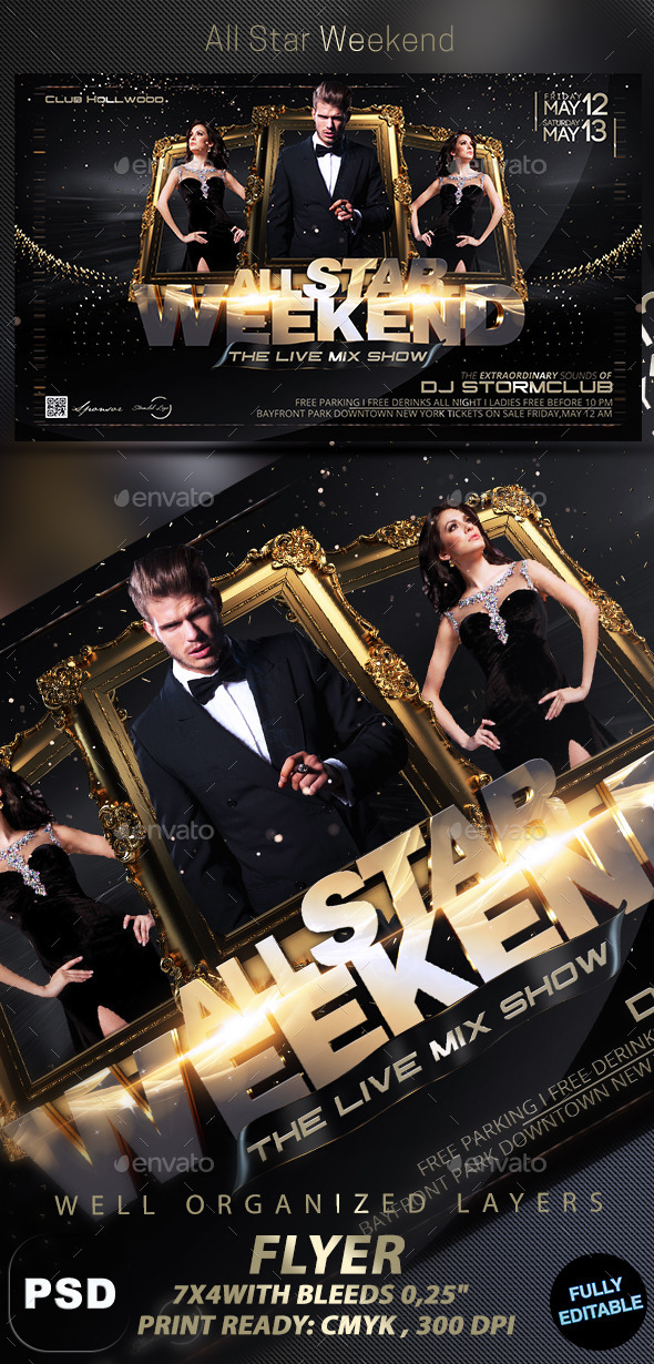 All Star Weekend - Events Flyers