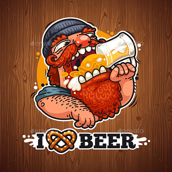 Man Loves Beer - People Characters