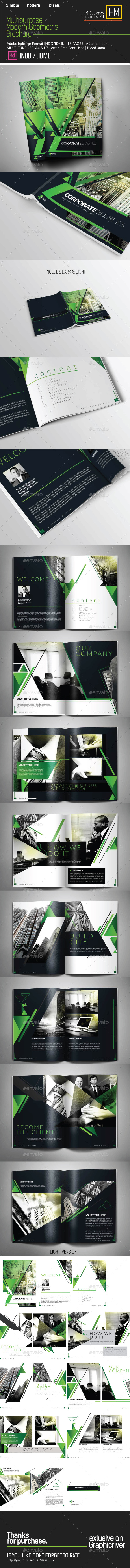 Multipurpose Modern Corporate Geometris Potrait - Corporate Brochures