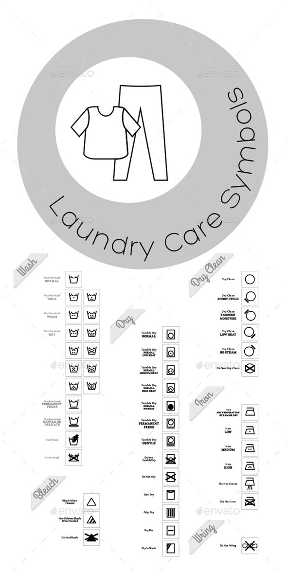 Laundry Care Icons - Objects Icons