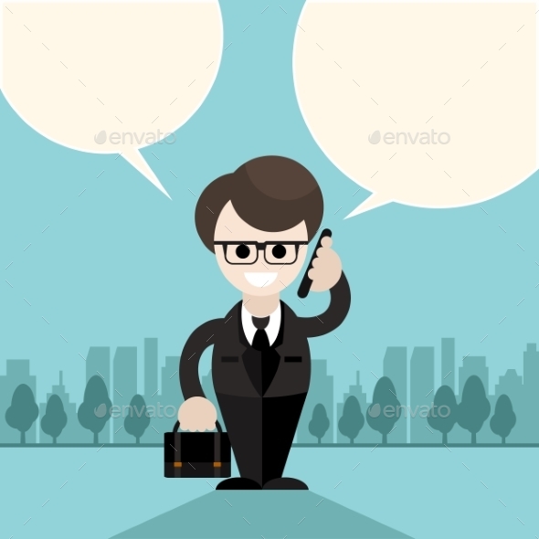 Man Holding Phone - People Characters