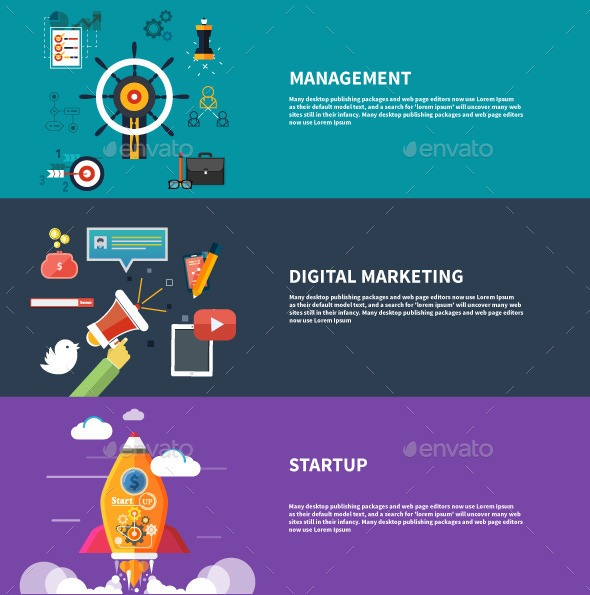 Management Digital Marketing Srartup Planning - Concepts Business