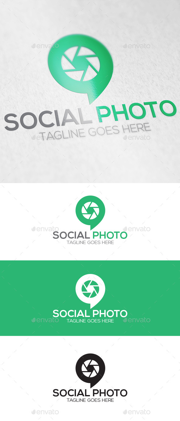 Social Photo Logo - Symbols Logo Templates
