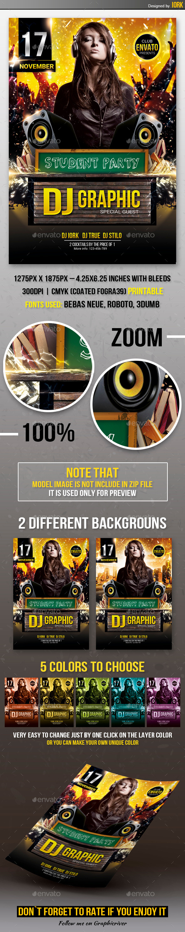 Student Party Flyer - Clubs & Parties Events