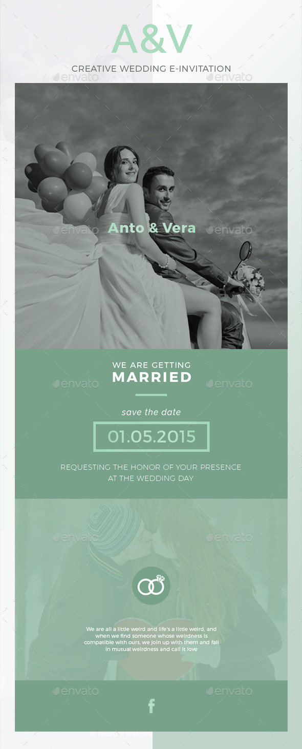 AV Wedding E-Invitation - E-newsletters Web Elements