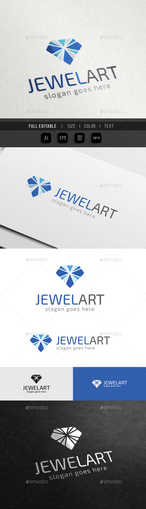 Jewel Art - Diamond Media - Objects Logo Templates