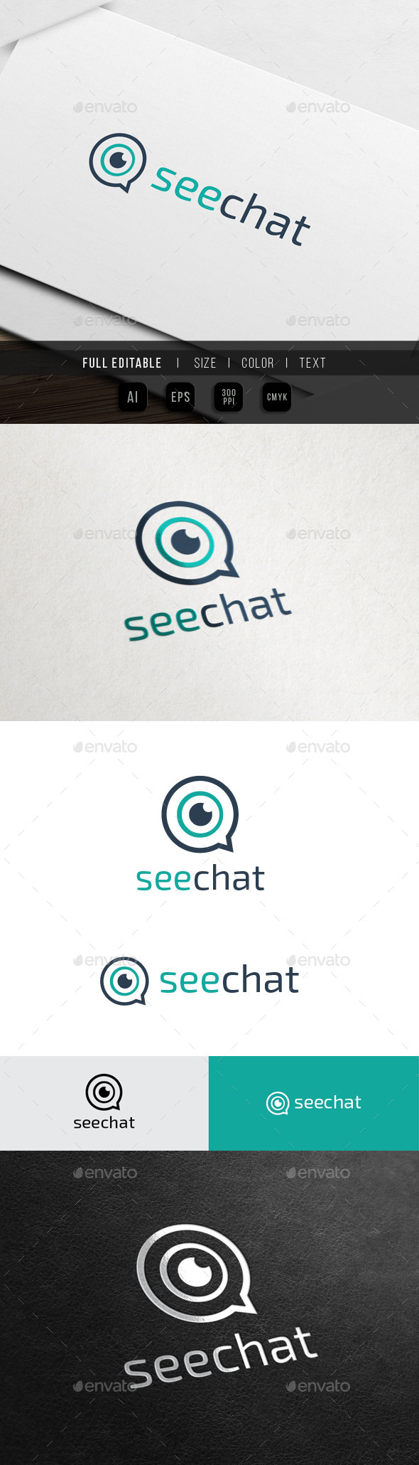 See and Chat - Group - Symbols Logo Templates