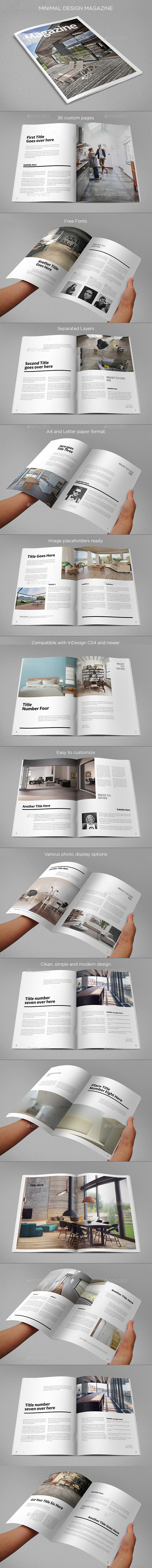 Minimal Design Magazine - Brochures Print Templates