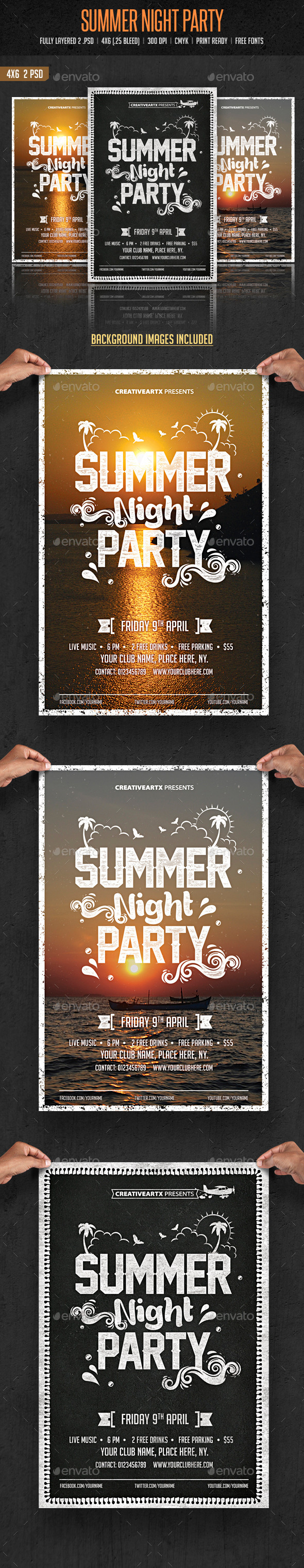 Summer Night Party - Clubs & Parties Events