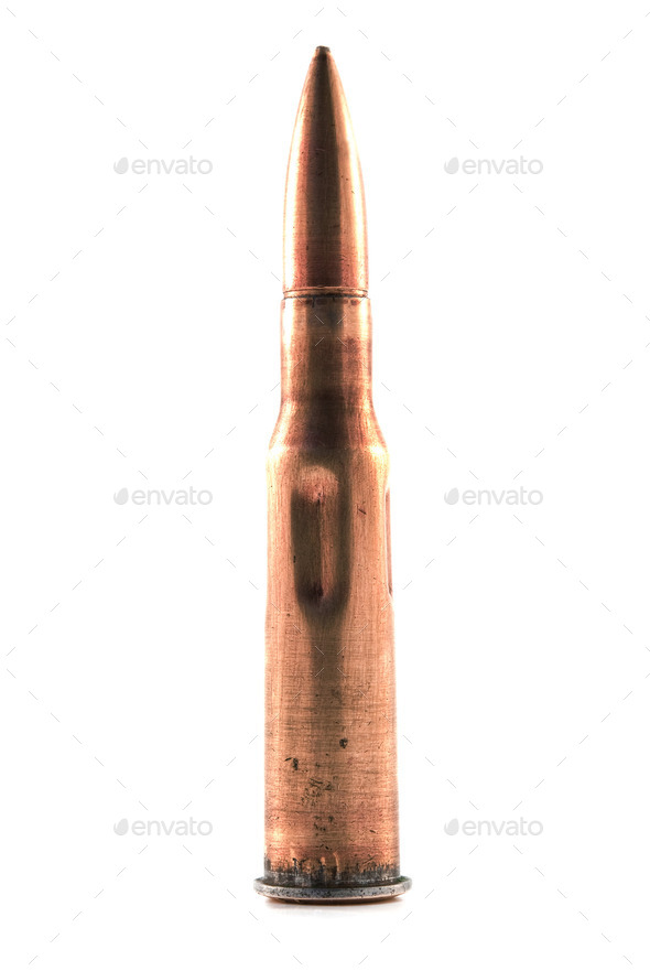 assault rifle cartridge - Stock Photo - Images