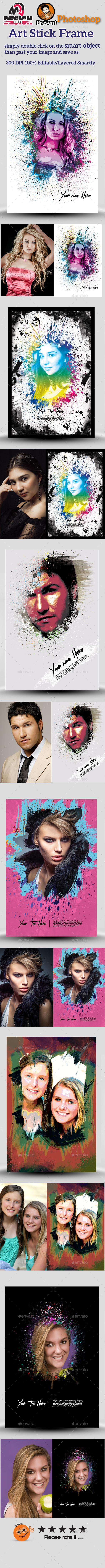 Art Stick Frame - Photo Templates Graphics
