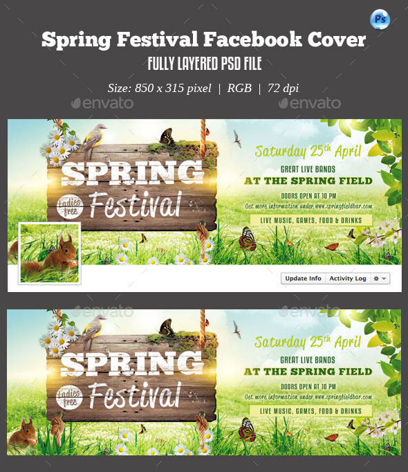 Spring Festival Facebook Cover - Facebook Timeline Covers Social Media