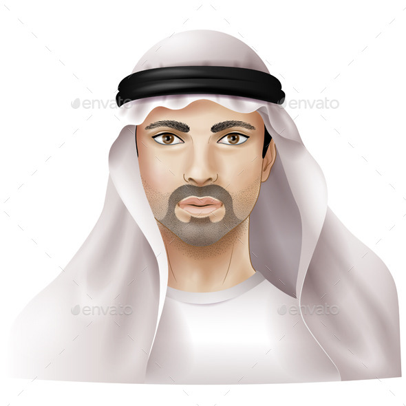 Man in Keffiyeh - People Characters