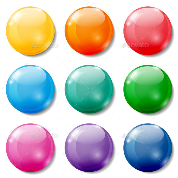 Colored Buttons - Miscellaneous Vectors