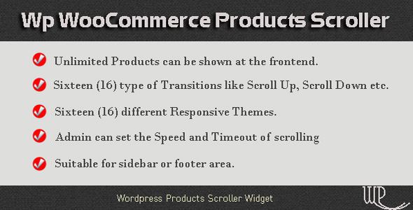 WP WooCommerce Products Scroller