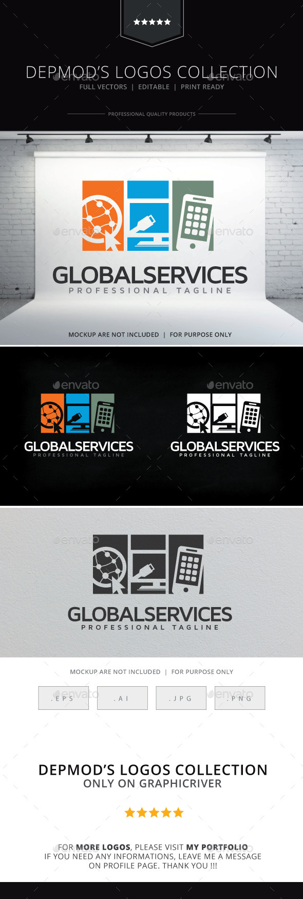 Global Services Logo - Symbols Logo Templates