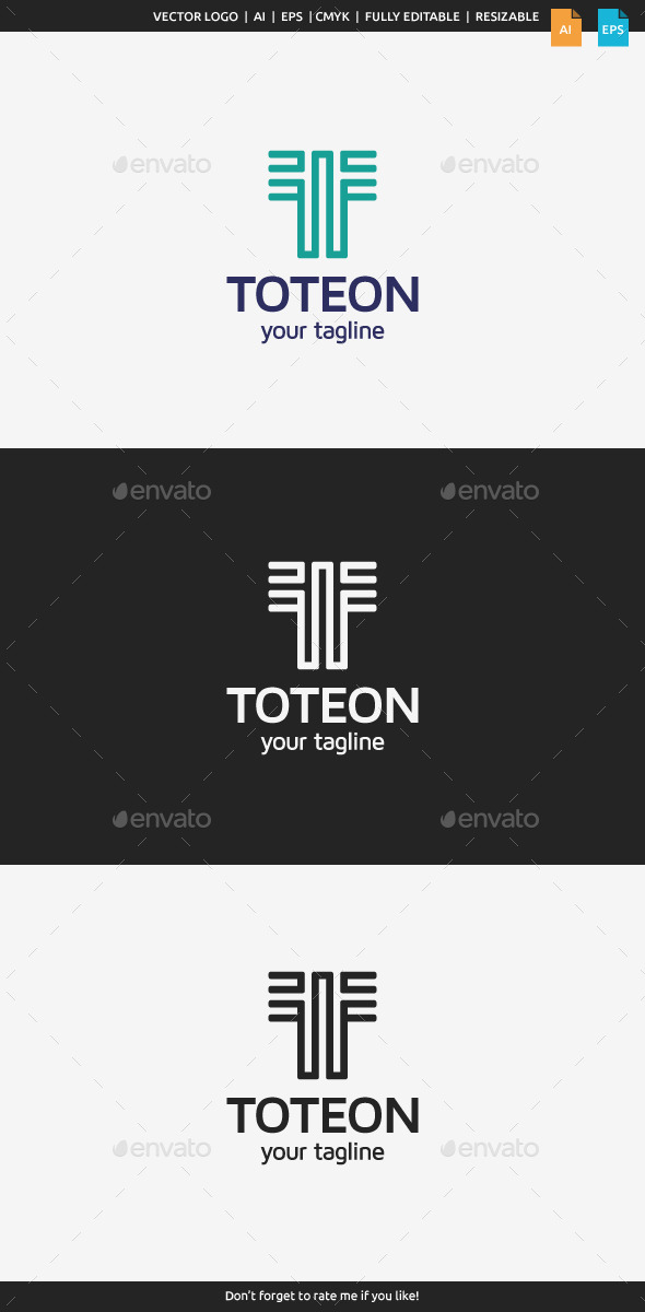 Toteon Logo - Letter T - Letters Logo Templates