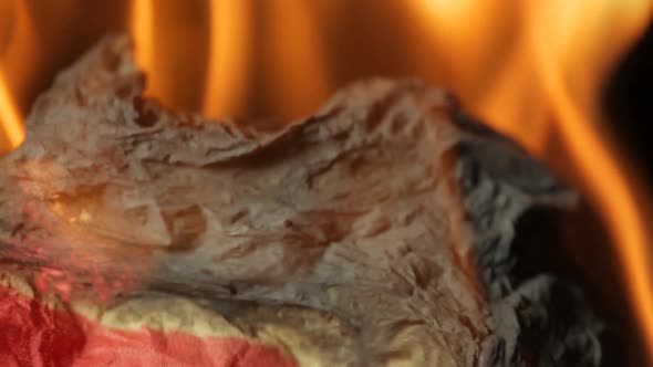 Burning Paper Background alt