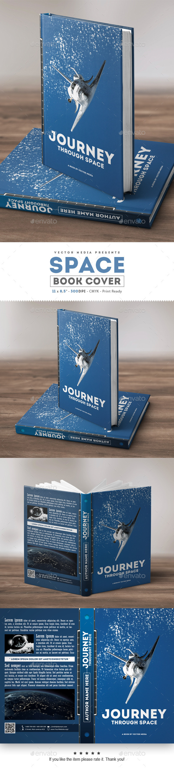 Space - Book Cover - Miscellaneous Print Templates