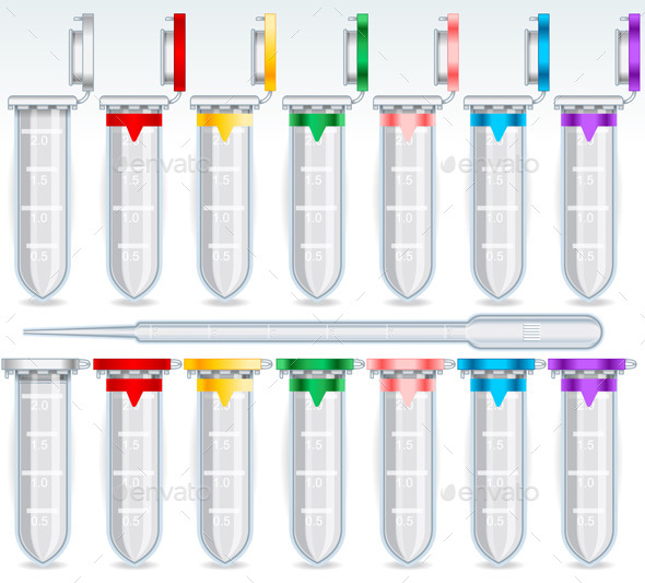 Eppendorf Opened and Closed Multi-Colour Set - Man-made Objects Objects
