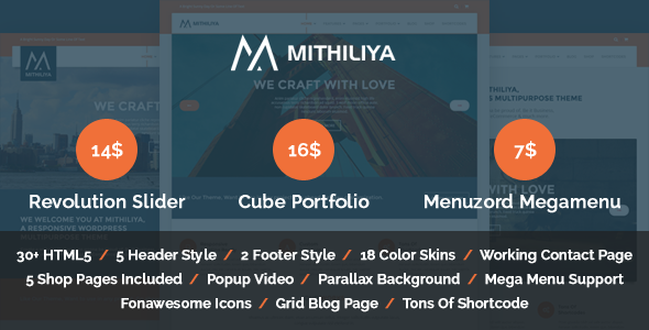 Mithiliya Multipurpose Responsive - ThemeForest 10432427