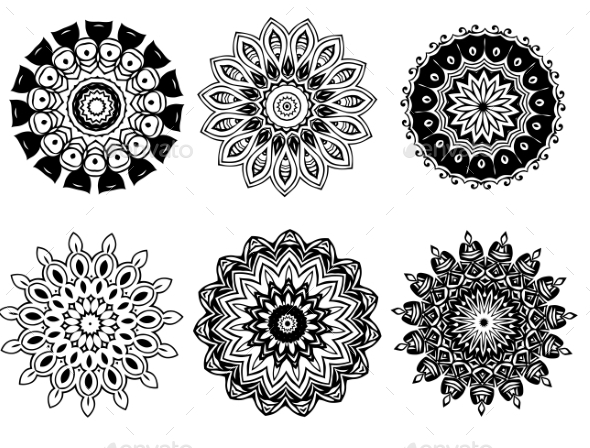 Mandalas - Flowers & Plants Nature