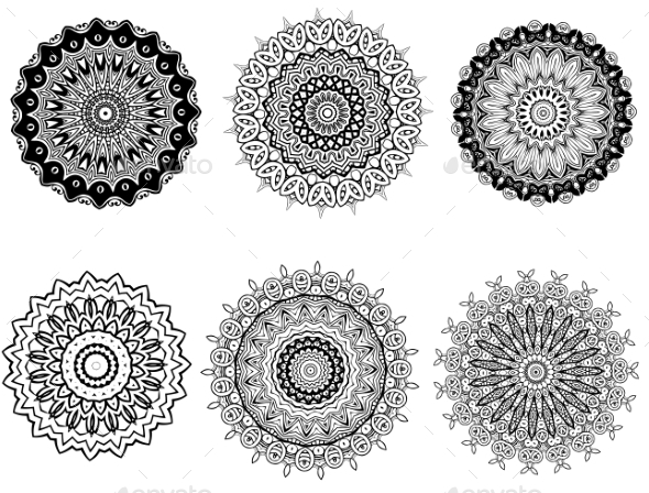 Mandalas - Flowers & Plants Nature