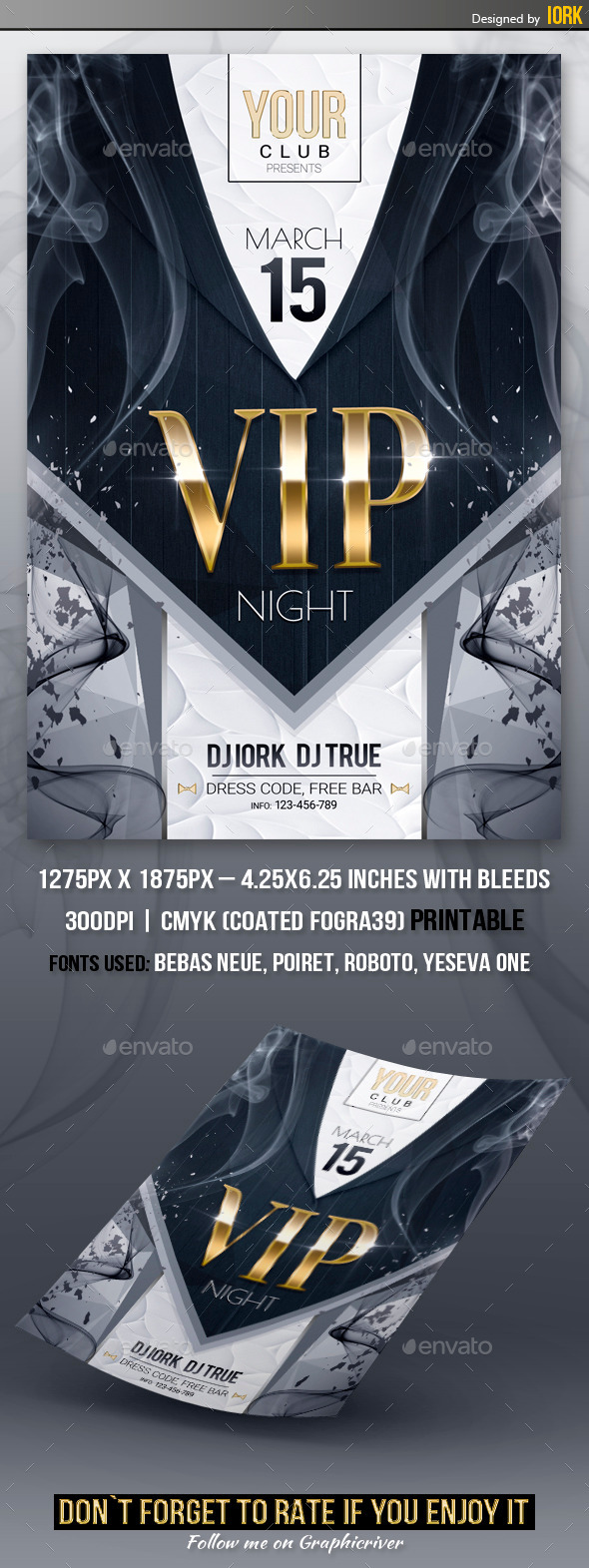 VIP Night Party Flyer - Flyers Print Templates