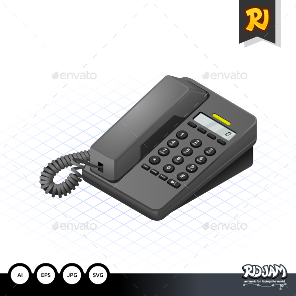 Isometric Telephone - Communications Technology
