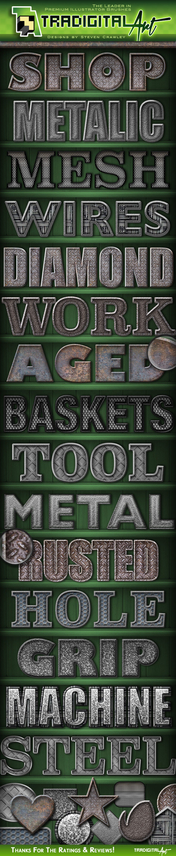 Metal Shop PS Styles - Text Effects Styles
