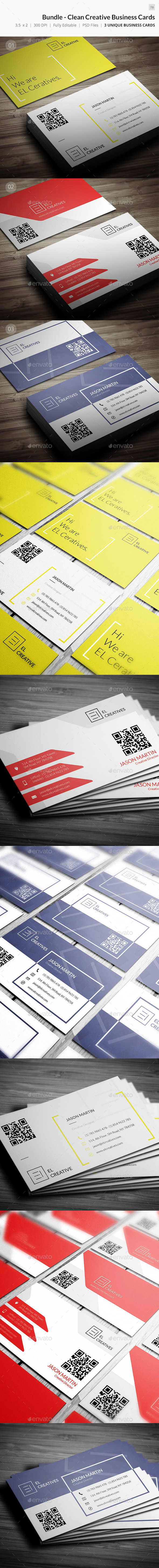 Bundle - Clean Creative Business Card - 78 - Creative Business Cards