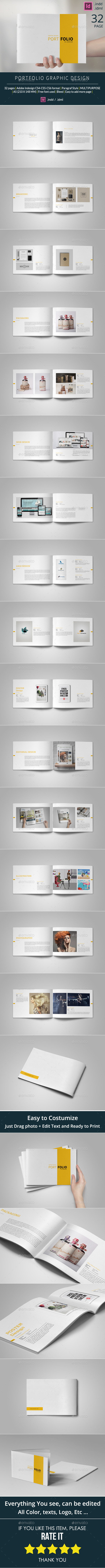 A5 Portfolio Template - Portfolio Brochures
