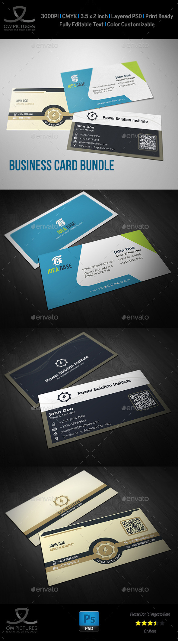 Corporate Business Card Bundle Vol.7 - Business Cards Print Templates