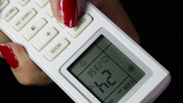 Air Conditioning Remote, Stock Footage | VideoHive