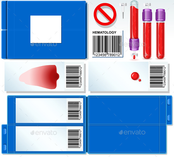 Hematology Test Tube Complete Set - Health/Medicine Conceptual