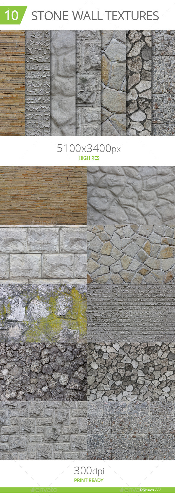 10 Stone Wall Textures - Stone Textures