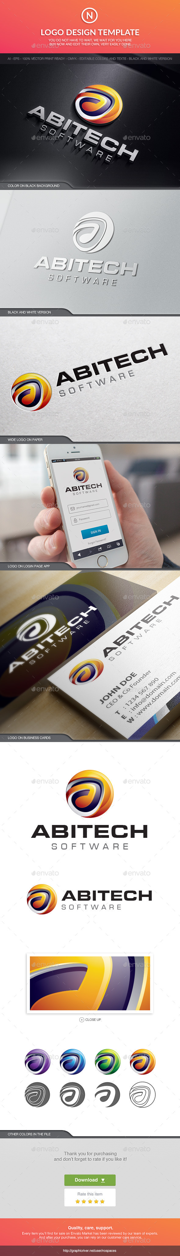 Abi Tech - Letters Logo Templates