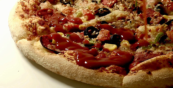 Pizza with Ketchup