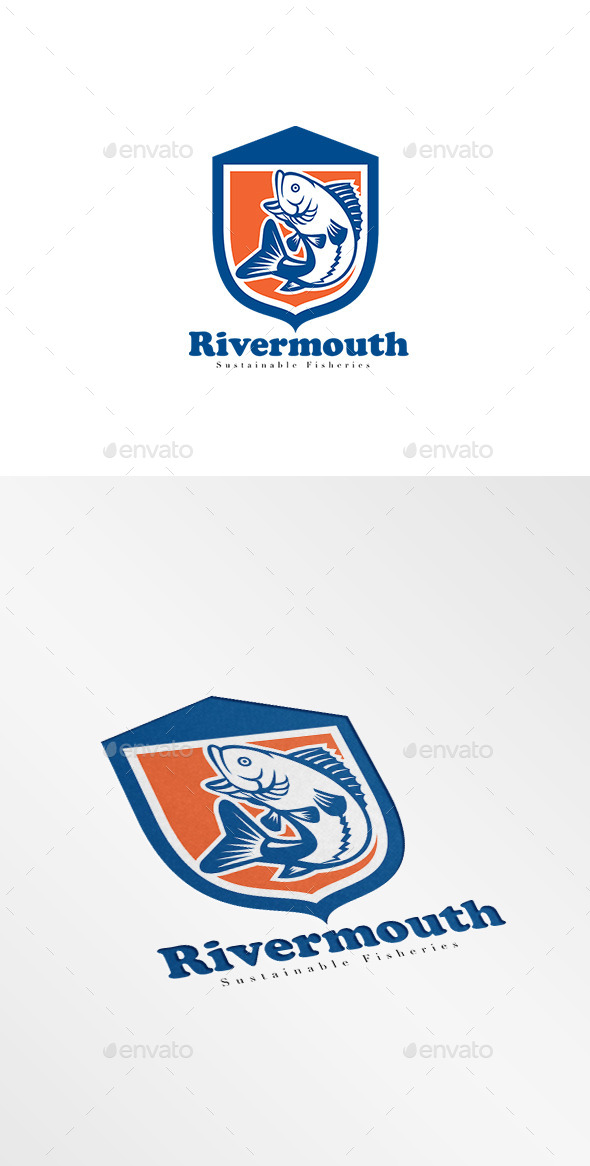 Rivermouth Sustainable Fisheries Logo - Animals Logo Templates