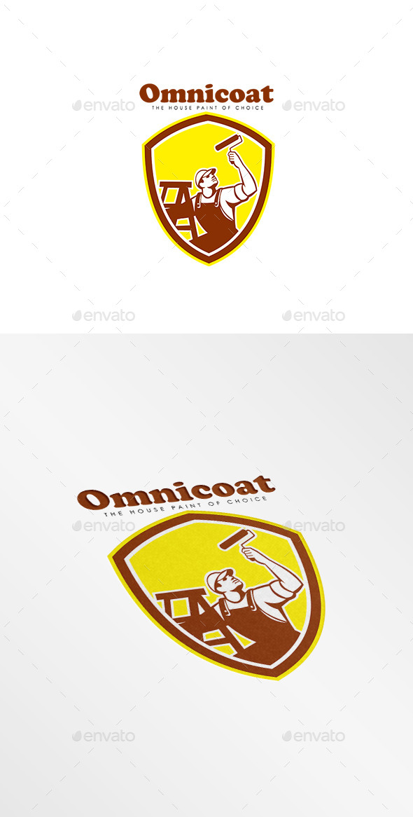 Omnicoat House Painters Logo - Humans Logo Templates