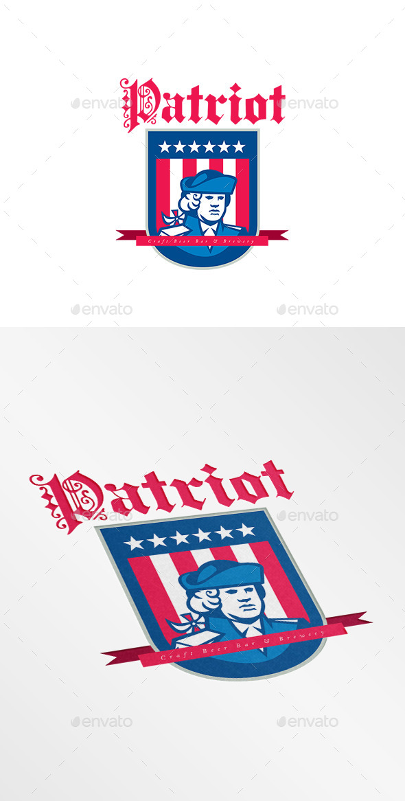 Patriot Bar and Brewery Logo - Humans Logo Templates