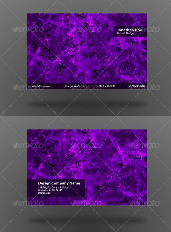 Cross Back Business Card - Creative Business Cards