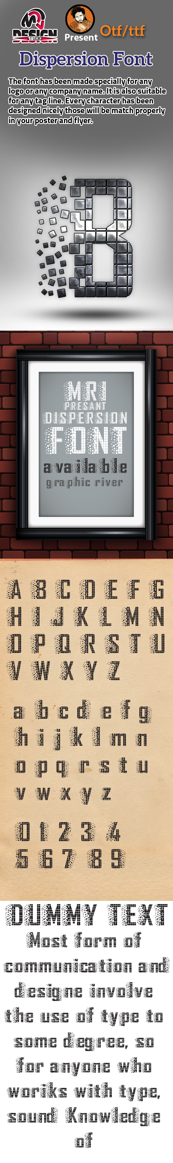 Dispersion Font - Decorative Fonts