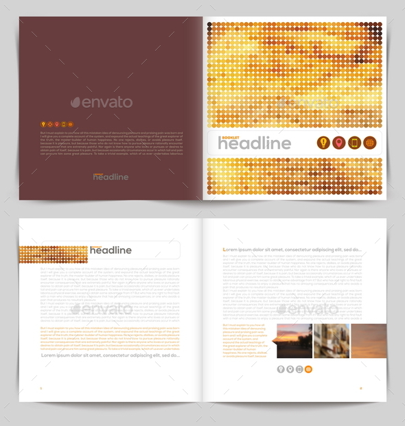 Vector Template Booklet Design - Conceptual Vectors