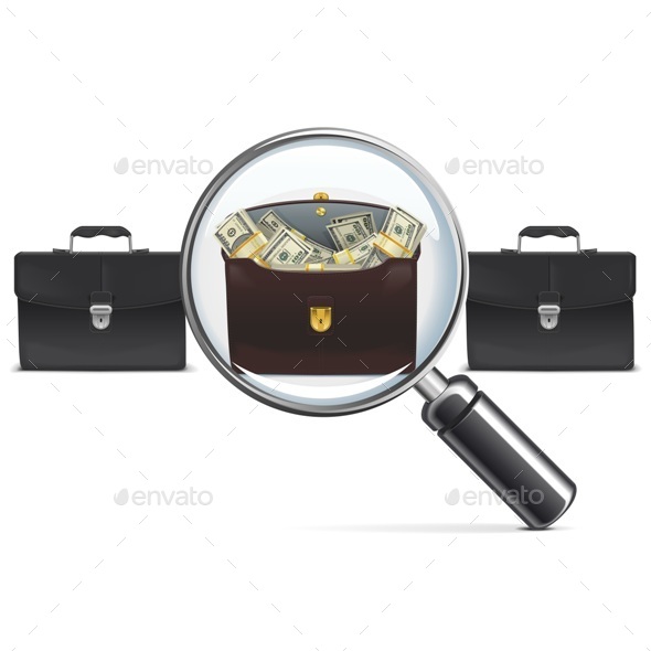 Investment Briefcase with Lens - Concepts Business