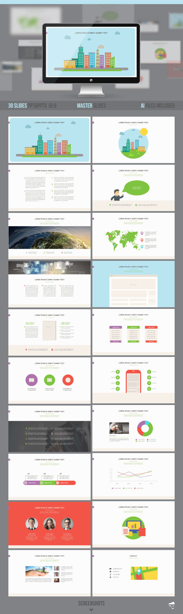 Business presentation template - Business PowerPoint Templates