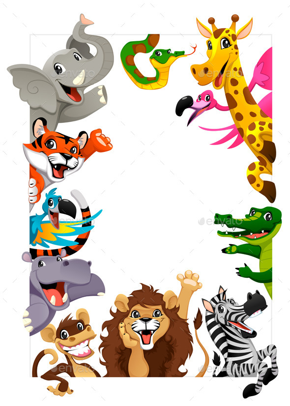 Group of Jungle Animals - Animals Characters