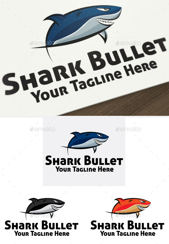 Shark Bullet - Animals Logo Templates