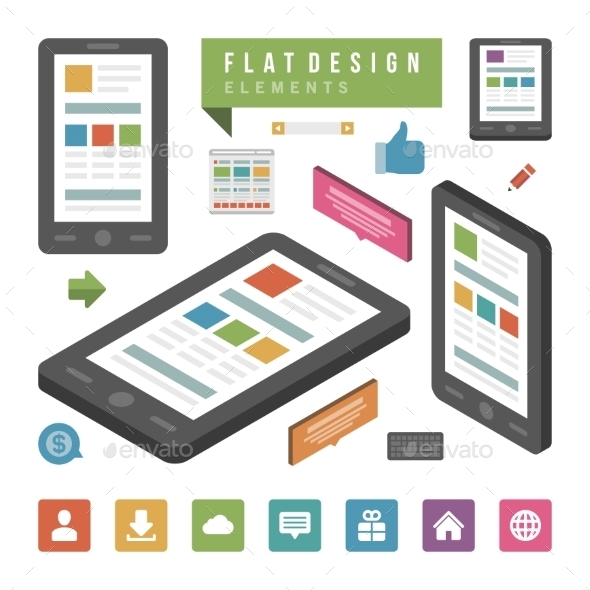 Devices - Web Elements Vectors